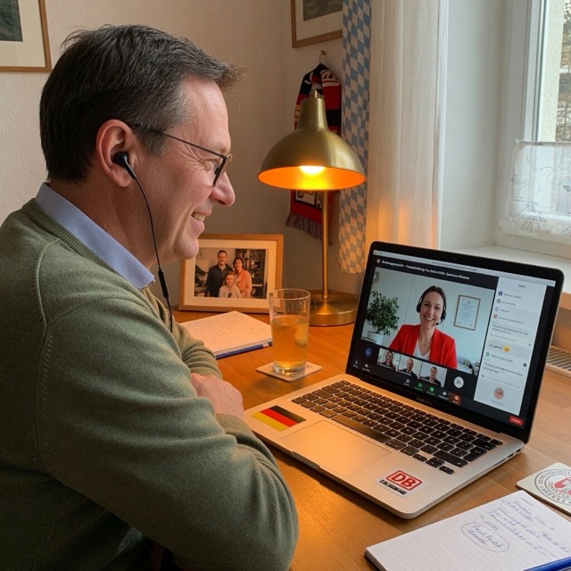 Beraterin im Video-Call